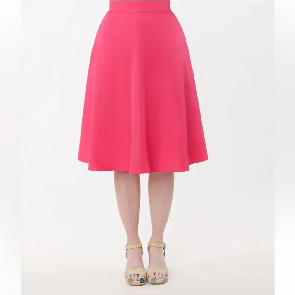 NWT Unique Vintage 1950s
Hot Pink High Waist
Vivian Swing Skirt - Picture 2 of 13